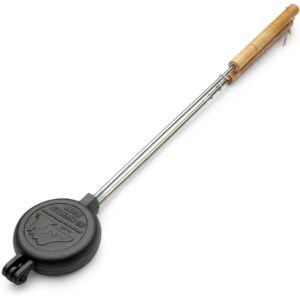 Old Mountain Pre Seasoned Round Pie Iron, 28 Inch Long