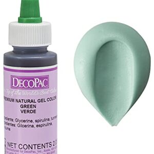 DecoPac Green All-Natural Premium Gel Color 2oz