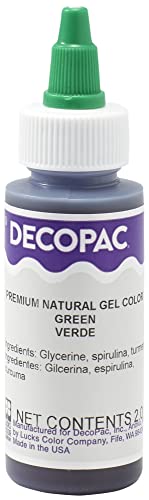 DecoPac Green All-Natural Premium Gel Color 2oz