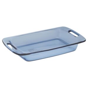 pyrex 3 quart 2.85l easy grab oblong atlantic blue