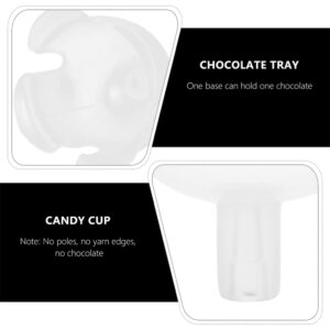 60pcs Clear Chocolate Box Holder Chocolate Wrappers Candy Packaging Holder for Valentines Day Mothers Day