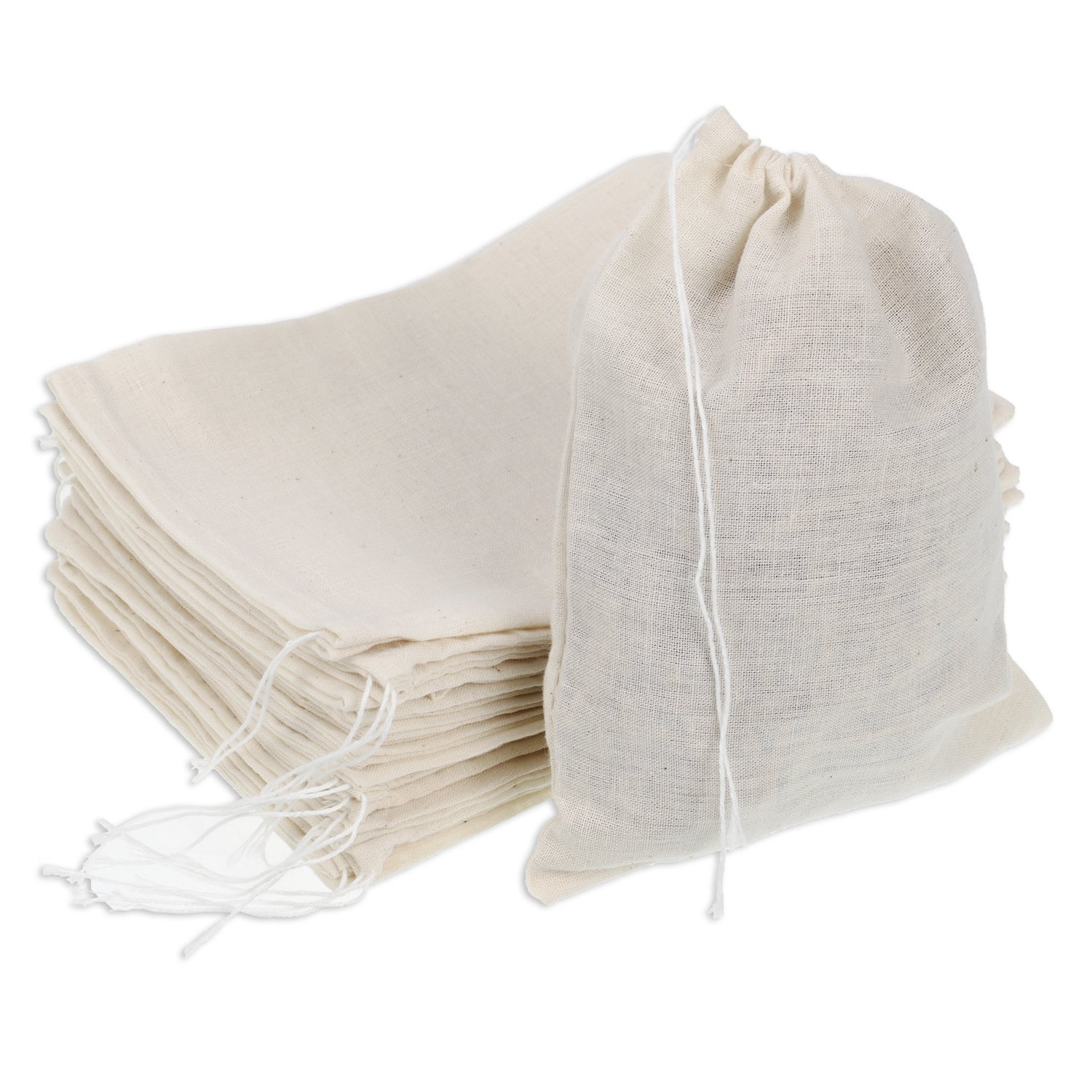 Pangda 30 Pack Muslin Bags Drawstring Bags Cotton Bags for Gifts (5 x 7 Inch)