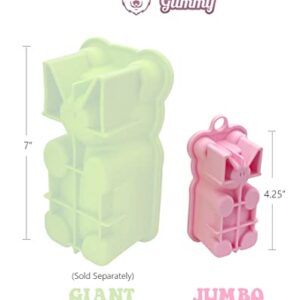 DIY Jumbo Gummy Bear Mold by Mister Gummy | Make Your Own Medium Sized Gummy Bears, Chocolates, Soaps, Candles, Bath Bombs, Ice, Decor Bears, Baked Goods, and More! (ONE Pack)