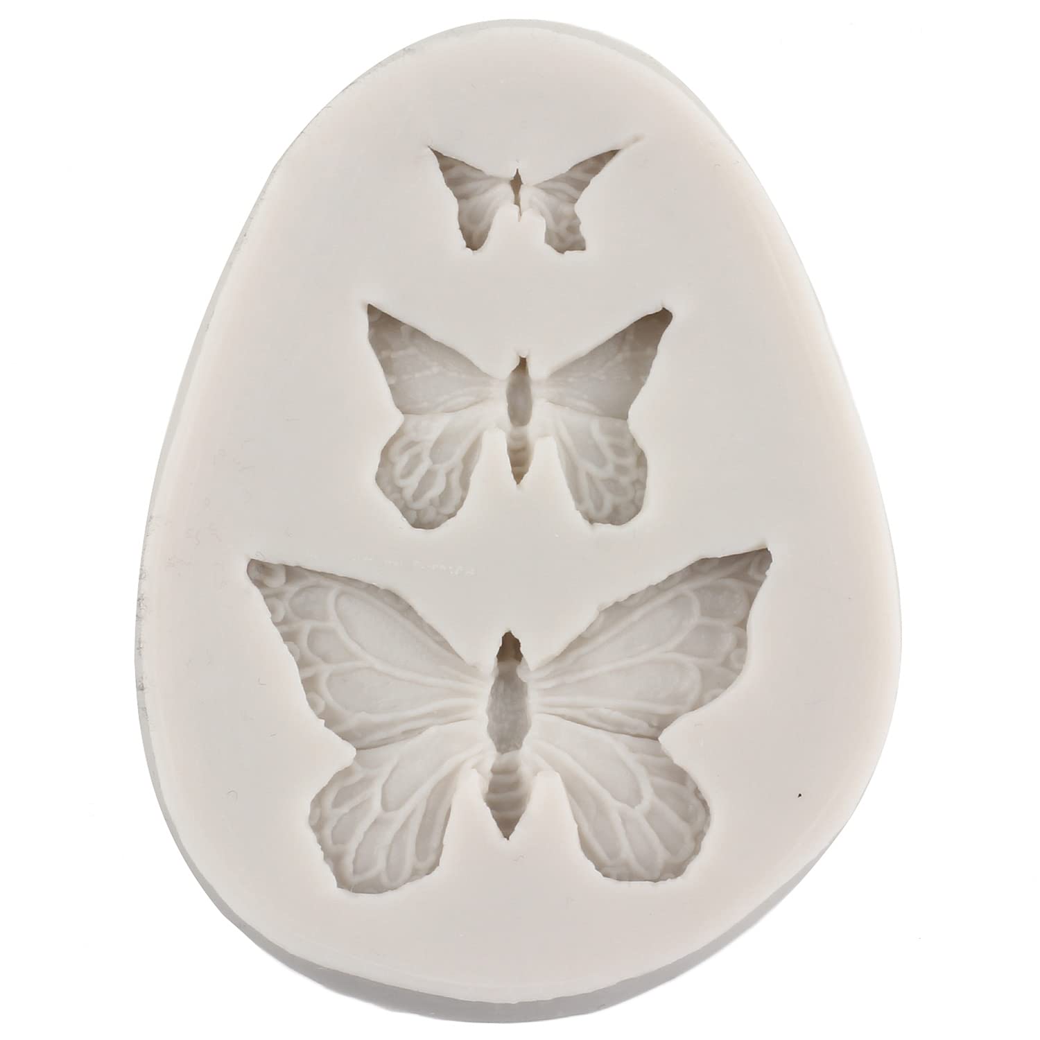 MYPRACS Butterfly Silicone Molds Mini Butterfly Fondant Cake Mold For Cake Decoration Cupcake Topper Chocolate Gum Paste Candy Polymer Clay Set Of 4