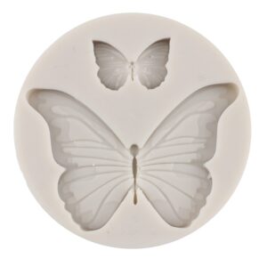 MYPRACS Butterfly Silicone Molds Mini Butterfly Fondant Cake Mold For Cake Decoration Cupcake Topper Chocolate Gum Paste Candy Polymer Clay Set Of 4