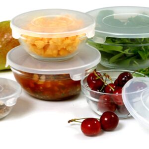 Norpro 10-Piece Nesting Glass Mixing/Storage Bowls with Lids