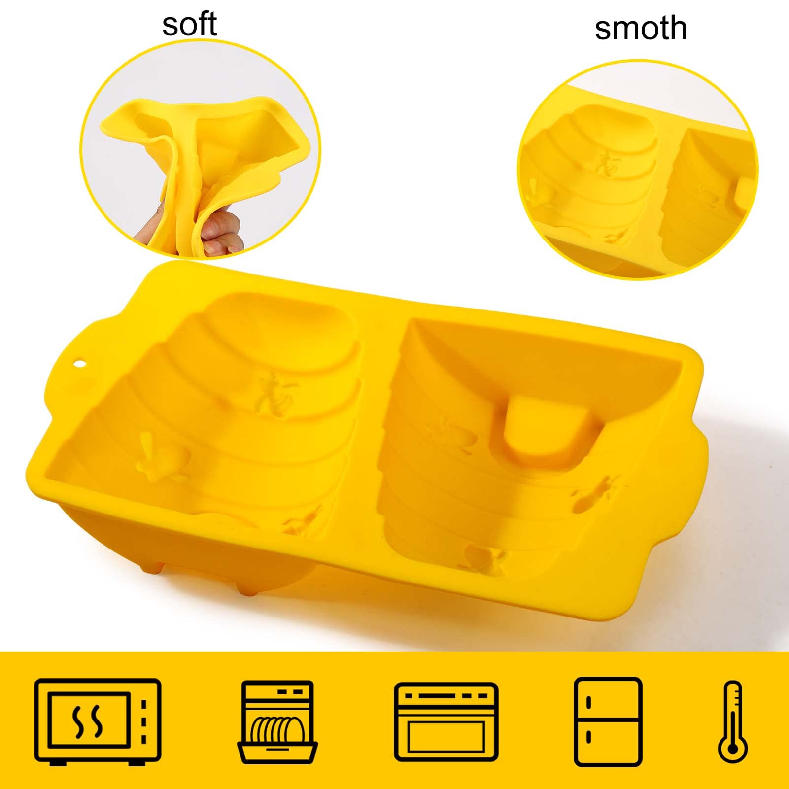 Vodolo Large Beehive silicone cake mold/Bee hive Cake Pan, Nonstick Bakeware for What Will It Bee Baby Shower Gender Reveal Party Decorations