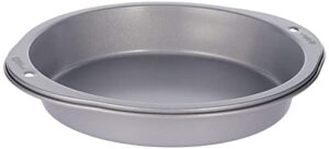 wilton round pan baking essentials, 8, dark gray