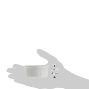 Norpro 3oz/90ml Porcelain Ramekins, Set of 6, One Size, White