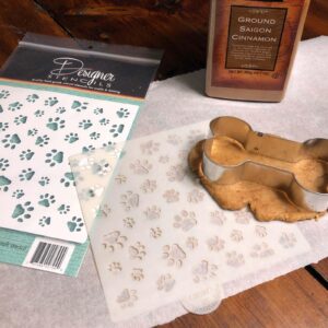 Mini Dog Paws Allover Cookie and Craft Stencil by Designer Stencils