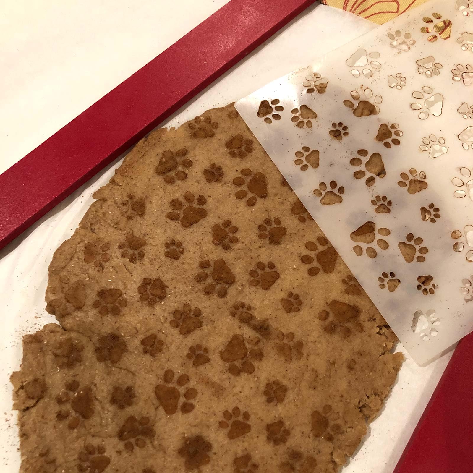 Mini Dog Paws Allover Cookie and Craft Stencil by Designer Stencils