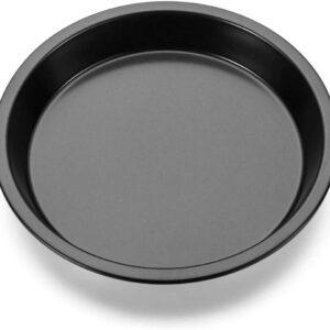 IME Pizza Pan Nonstick Pizzas Tray Sheet Carbon Steel Pie Pan Baking Pans Deep Dish for Home Kitchen Bakeware Bread Cake Handmade 10 Inch