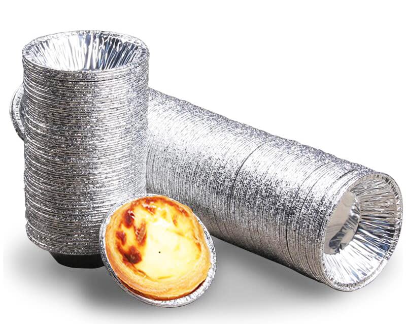 250Pcs Aluminum Foil Tart Pan Egg Tart Pan Freezer & Oven Safe Disposable Round Egg Tart Tin Foil Pans for Baking Supplies