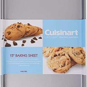 Cuisinart AMB-15BS 15-Inch Chef's Classic Nonstick Bakeware Baking Sheet, Silver