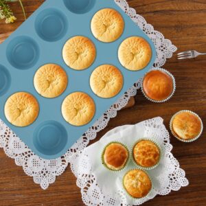 Economical 7in1 Nonstick Silicone Baking Cake Pan Cookie Sheet Molds Tray Set for Oven, BPA Free Heat Resistant Bakeware Suppliers Tools Kit for Muffin Loaf Bread Pizza Cheesecake Cupcake Pie Utensil