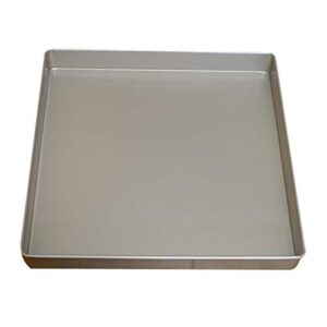 nonstick square baking pan, 11x11 inch carbon steel cake baking sheet, cookies bakeware for oven baking gold