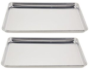 vollrath (5303) wear-ever half-size sheet pans, set of 2 (18-inch x 13-inch x 1-inch, aluminum)