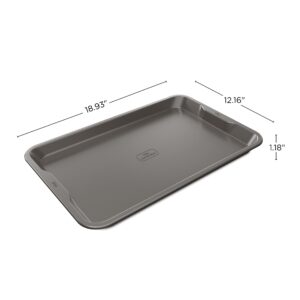 Ninja B30017 Foodi NeverStick Premium 11 inch x 17 inch Baking Sheet, Nonstick, Oven Safe up to 500⁰F, Dishwasher Safe, Grey