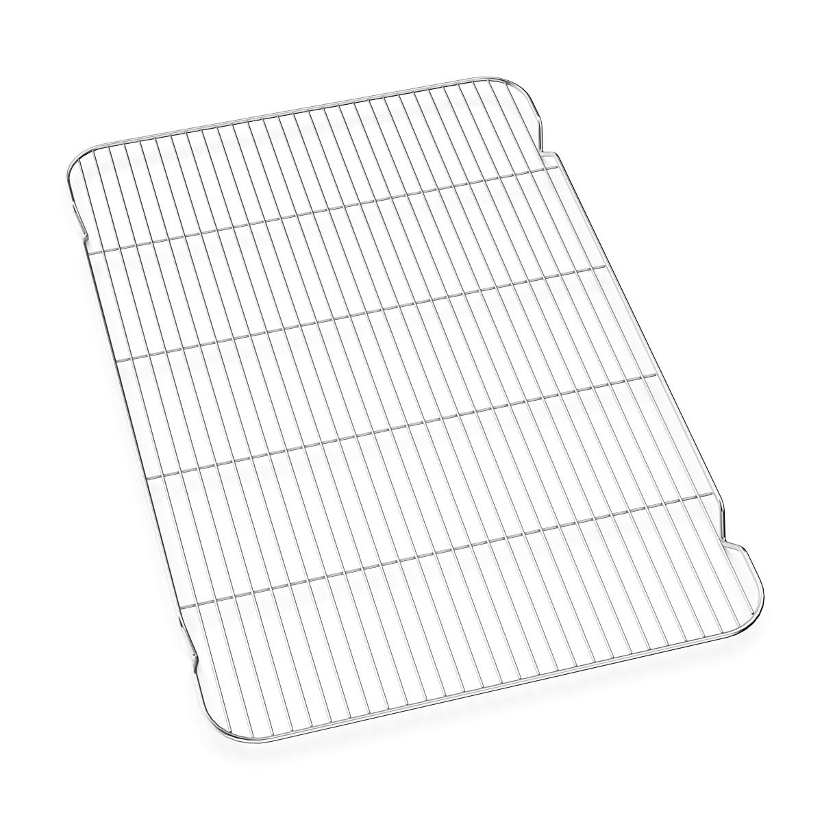 Large Set Baking Sheet and Cooling Rack Set, Bastwe 24L x 16W x 1H inch Professional Bakeware, Healthy & Nontoxic & Rustproof & Easy Clean