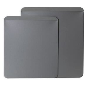 g & s metal products company ovenstuff nonstick cookie slider baking sheets, set of 2, gray