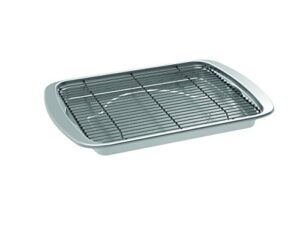 nordic ware 45027amz oven bacon baking tray, 17x12 in, stainless steel