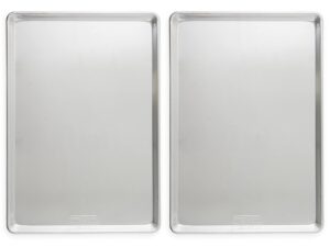 nordic ware aluminum full size sheet pan 26 x 18 inches for commercial oven use, full sheet, 2-pack (for commercial oven use., not for standard home ovens)