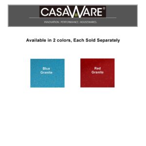 casaWare 3pc Multi-Size Cookie Sheet/Jelly Roll Pan Set (Blue Granite)