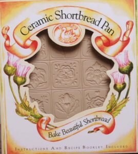 brown bag design alpine flower shortbread cookie pan, 11-inch by 8-1/2-inch