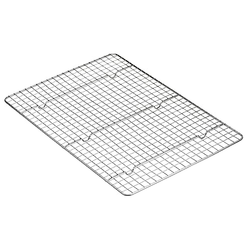 Amazon Basics Nonstick Baking Sheet & Cooling Rack Set, Half Sheet Size - 1 Pack, Gray