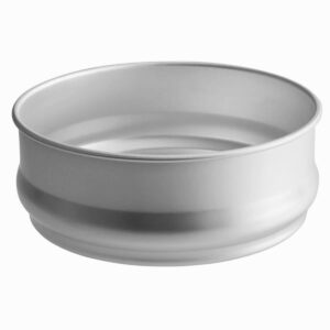 Tezzorio 48 oz Round Stacking Dough Pan with Lid, Aluminum Commercial Grade Dough Pan