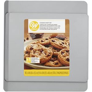 Wilton Steel Non-Stick Air-Insulated Cookie Sheet Set, 2-Piece