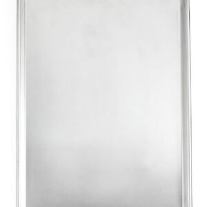 Commercial Grade Half Size Aluminum Baking Sheet Pan with 2 Snap-Tight Plastic Lid Covers, 13" x 18", Set of 2, NSF Approved