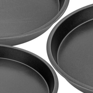 Southern Homewares Non-Stick Round Cake Baking Pan Cookie Sheet Set - Easy Clean Bakeware, 3 Pieces 8-inch 9-inch 10-inch