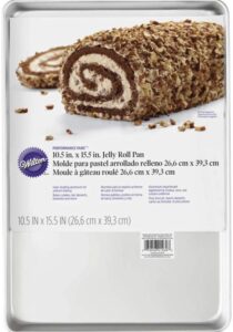 wilton jelly roll pan 10-1/2" x 15-1/2" uncoated aluminum