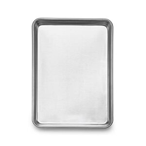 spring chef jelly roll pan - 11.2 x 15.7-inch durable aluminum baking pan - non-rust baking tray for cookies, meat, vegetables, pastries - distributes heat evenly - easy to clean cookie sheet pan