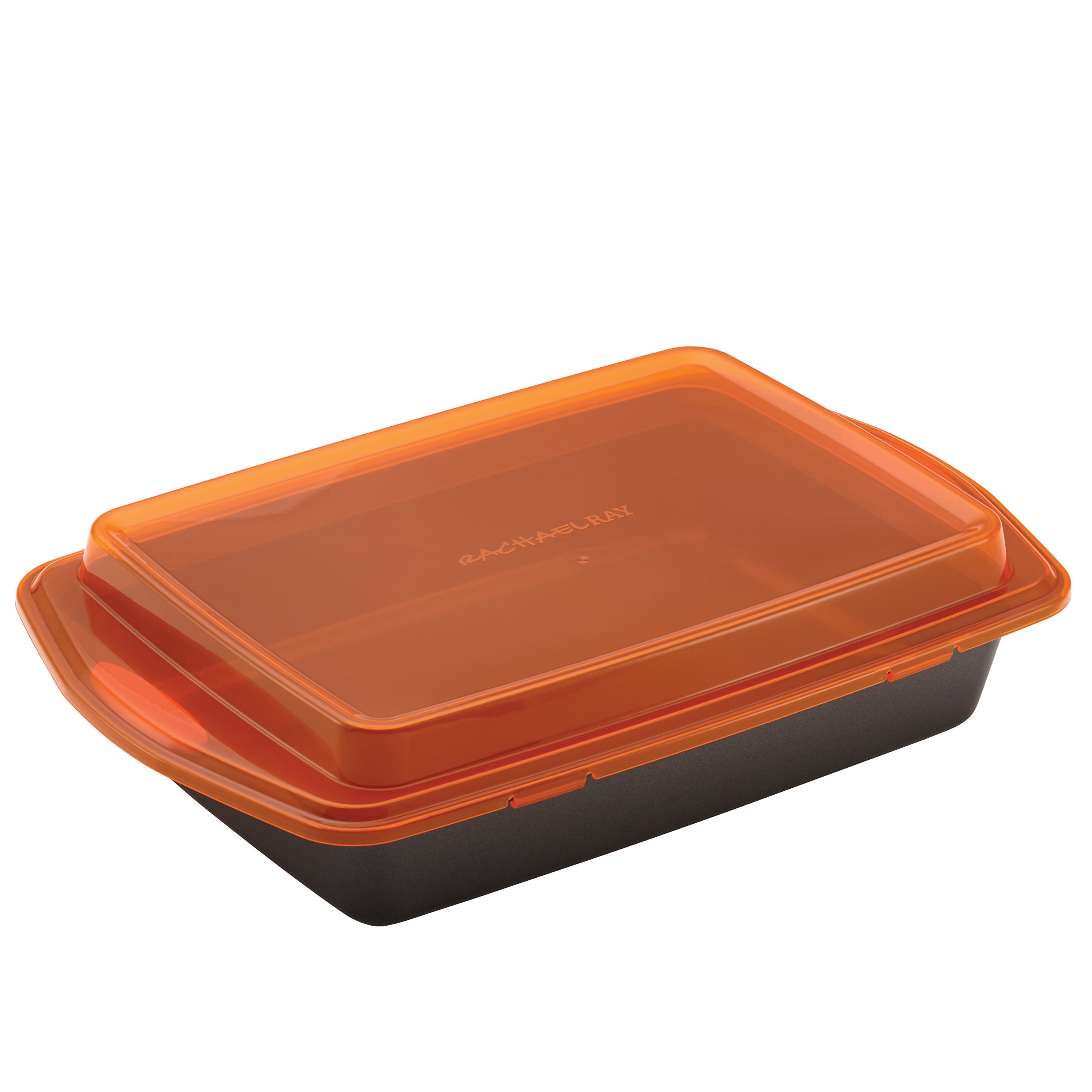 Rachael Ray Bakeware Nonstick Cake Pan With Lid and Cookie Sheet