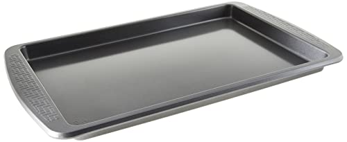 Chicago Metallic Everyday Non-Stick Medium Baking Cookie Sheet. Perfect for making cookies, one-pan meals, roasted vegetables, and more Gray