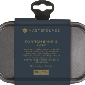 MasterClass Small Non-Stick Baking Tray, 16.5 x 10 cm, Grey