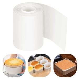 non-stick cake pan side liner set - parchment paper strips for cake pan circles, bakeware sheet tray, springform pan