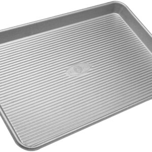 USA Pan Bakeware Half Sheet and Quarter Sheet Pans, Warp Resistant Nonstick Baking Pans