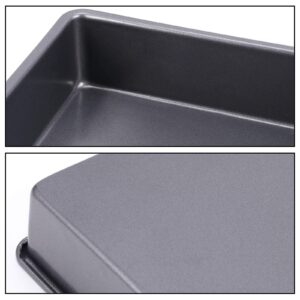 ZOENHOU 6 Set 8 Inch Baking Pan Square Cake Pan, Nonstick Bakeware Brownie Baking Pan, Carbon Steel Toaster Oven Square Sheet Pan