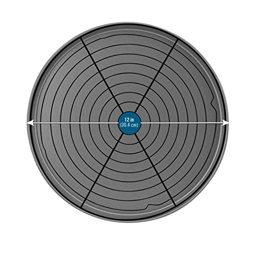 G & S Metal Products Company OvenStuff All-Purpose 12'' Round Nonstick Baking Pan w/Nonstick Cooling Rack, 2 Pack, Grey, Cookie Pan