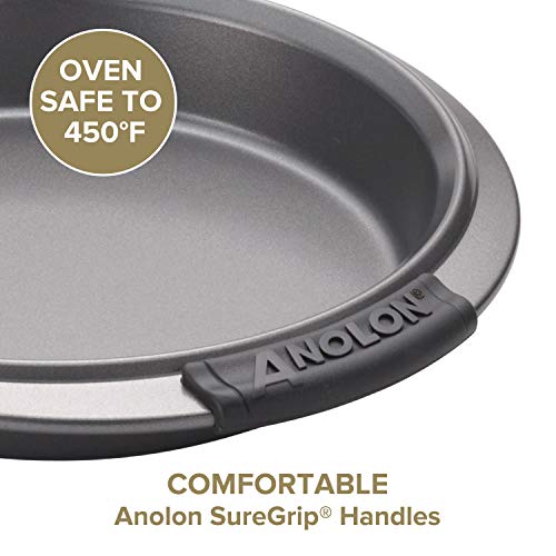 Anolon 2-Piece Steel Crisper Pan Set, Graphite