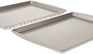 Bake & Bring Tin Cookie Sheets 9"X13" 2/Pkg-Christmas