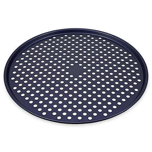 Zyliss Durable Non-Stick Pizza Tray | Carbon Steel | Dark Blue | Pizza Tray/Bakeware | Dishwasher Safe | 5 Year Guarantee…