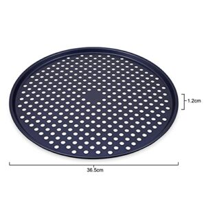 Zyliss Durable Non-Stick Pizza Tray | Carbon Steel | Dark Blue | Pizza Tray/Bakeware | Dishwasher Safe | 5 Year Guarantee…