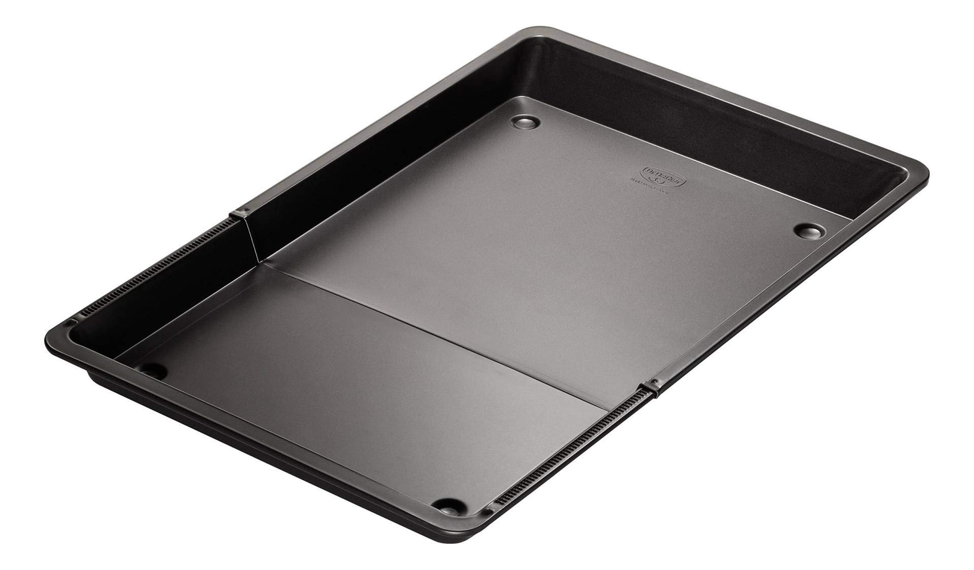 Dr.Oetker "Back-Idee" Adjustable Baking Sheet, 12.99" x 14.57-20.47", Black