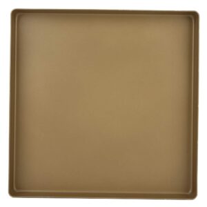 aluminum alloy non-stick baking tray, square shape baking sheet 28 x 28 x 3 cm, gold