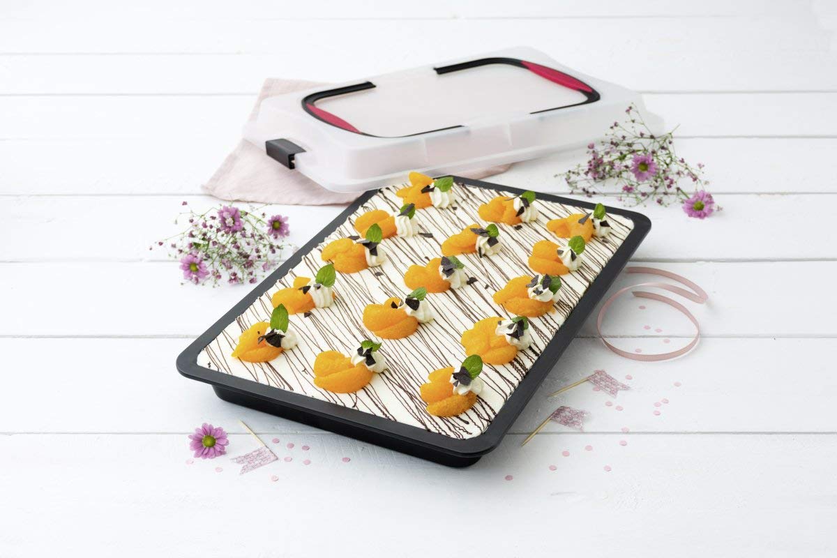 Zenker 3960 Baking Tray with Lid with Soft Handles