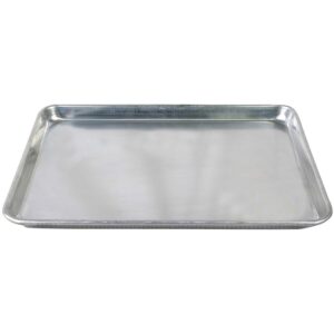 tiger chef 1/2 half size 18 x 13 inch aluminum sheet pan commercial bakery equipment cake pans nsf approved 19 gauge 1 pack